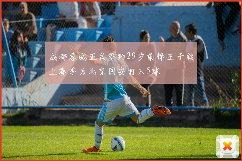 成都蓉城正式签约29岁前锋王子铭上赛季为北京国安打入5球